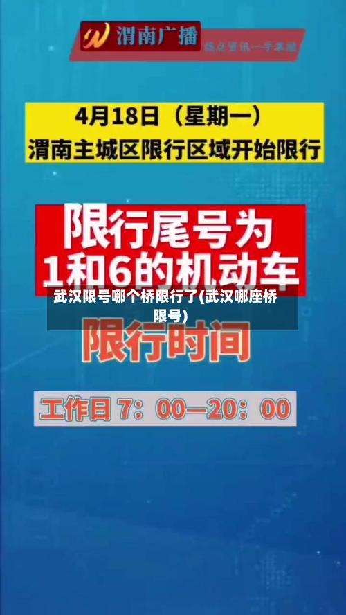 武汉限号哪个桥限行了(武汉哪座桥限号)-第2张图片