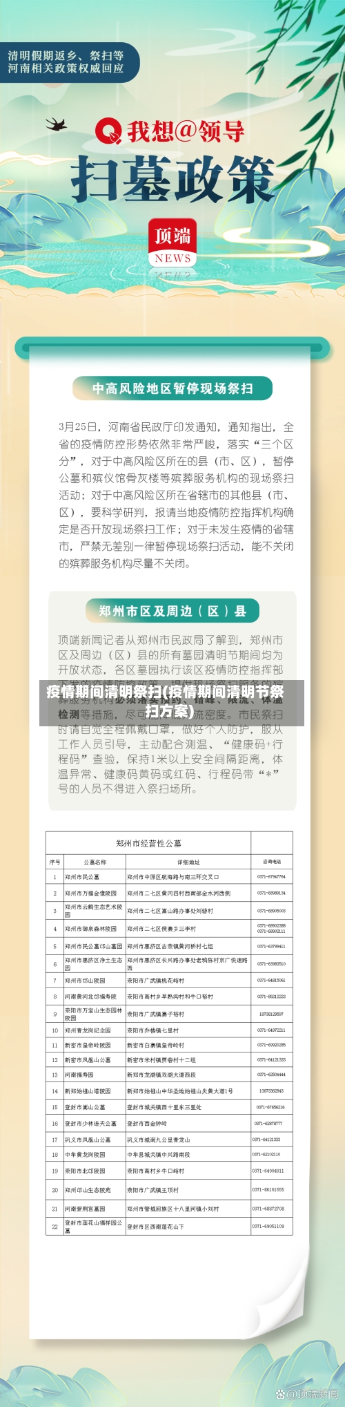 疫情期间清明祭扫(疫情期间清明节祭扫方案)-第2张图片