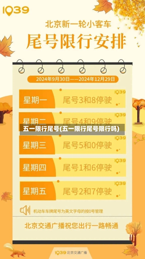 五一限行尾号(五一限行尾号限行吗)-第2张图片
