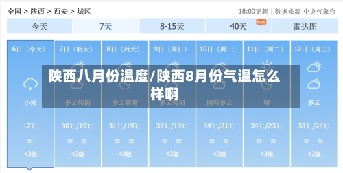 陕西八月份温度/陕西8月份气温怎么样啊