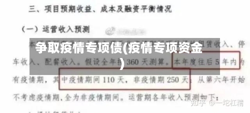 争取疫情专项债(疫情专项资金)