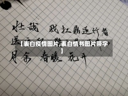 【表白疫情图片,表白情书图片带字】-第2张图片